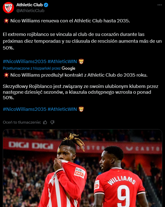 HERE WE GO! Nico Williams PODPISAŁ!